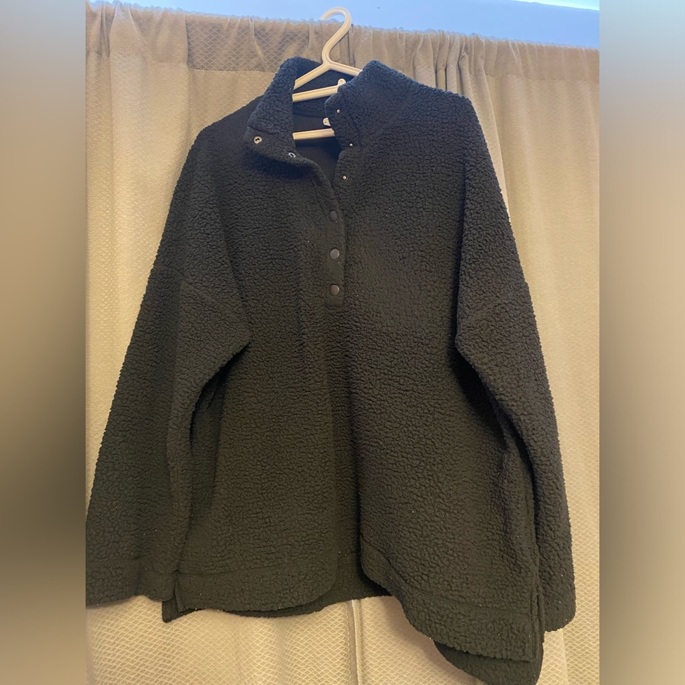 Black Sherpa sweater